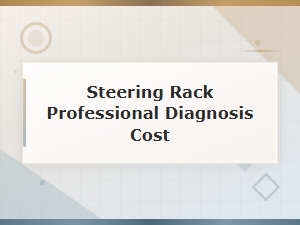 How Much Does Steering Rack Diagnosis Cost?